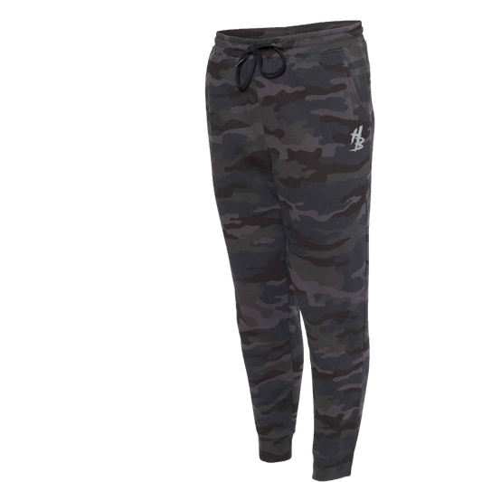 HB Black Camo Sweatpants - hdlm.brgnd