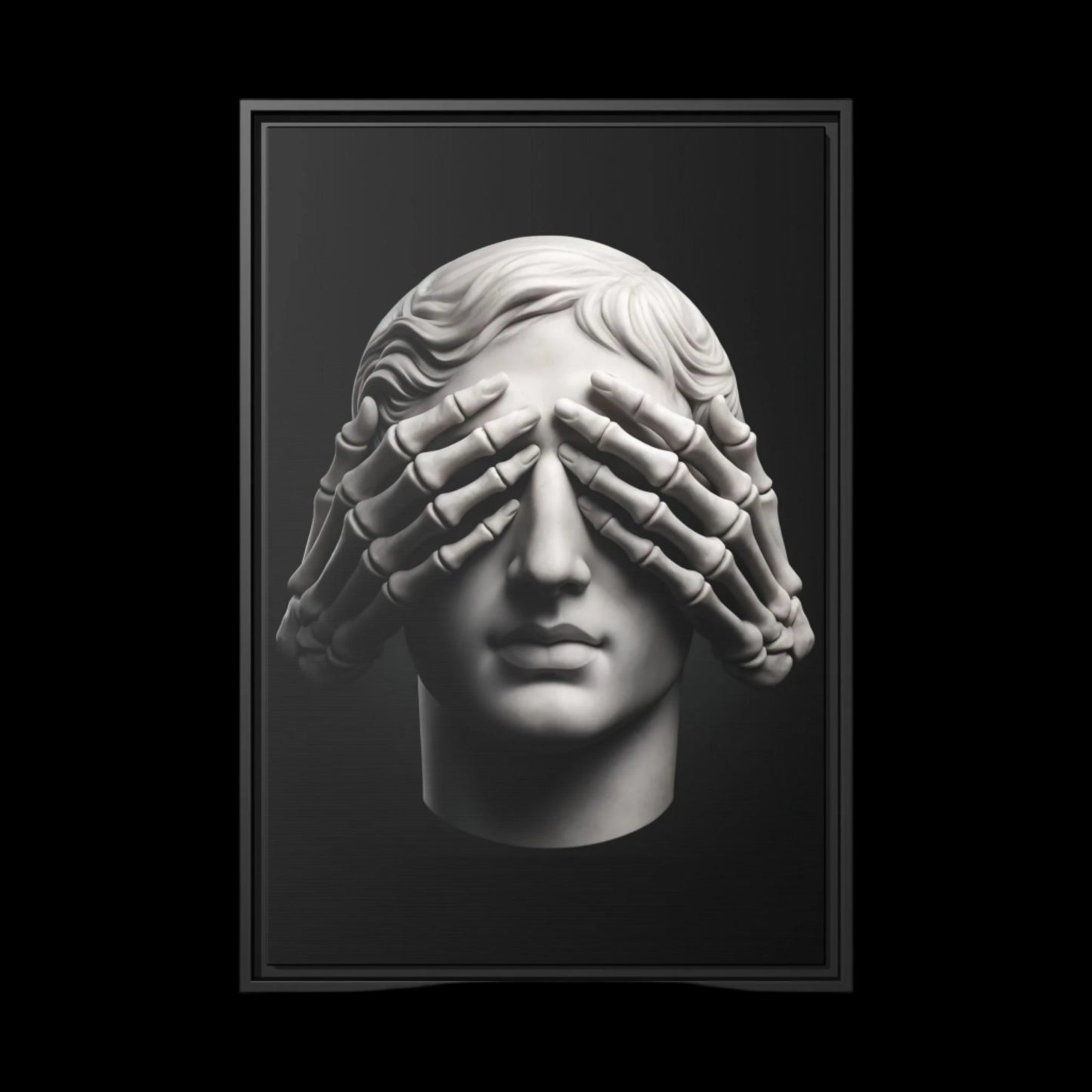 See No Evil Canvas & Frame - hdlm.brgnd