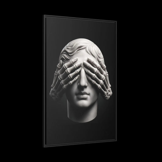 See No Evil Canvas & Frame - hdlm.brgnd